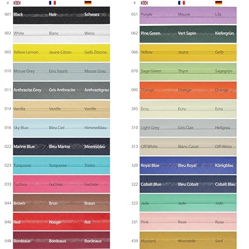 Les Petits Rubans Biais de Couture – 20 mm de large,plié 10 mm,rouleau de 25 m,50% coton 50% polyester,bordure pour couture,banderoles,tissus d'ameublement,meubles,passepoils,vêtements,couvertures