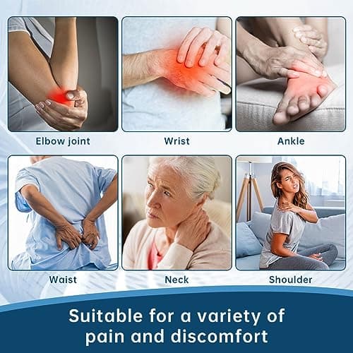 ACWOO Patchs Anti-Douleur, 60Pcs Patchs de Soulagement de la Douleur, Pansement Anti-Douleur, pour Douleurs Aux Épaules, Douleurs Dorsales, Douleurs Aux Genoux, Douleurs Arthritiques
