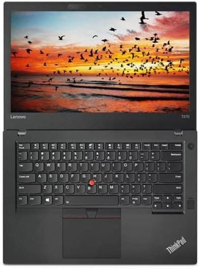 Lenovo ThinkPad T470 Intel Core i5-6300U 8Go RAM 256Go PCIe NVMe SSD 35,6 cm (14") FHD IPS Display, Windows 10 Pro 3 GHz, support de travail, noir