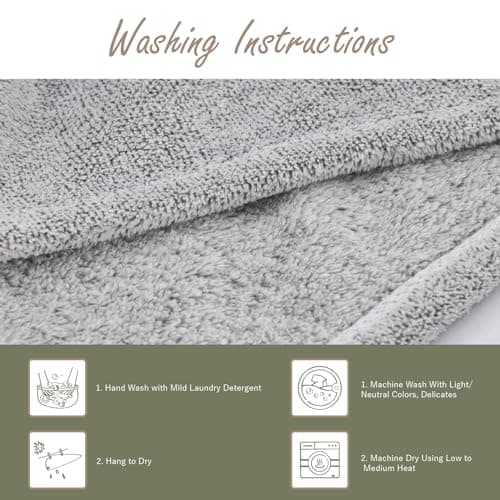 myHomeBody Serviettes de Cheveux, Turban de Luxe Anti-frisottis à séchage Rapide, Fibre de Charbon absorbante Ultra-Douce et à séchage Rapide, accompagnée de Boutons Gris de Noix de Coco