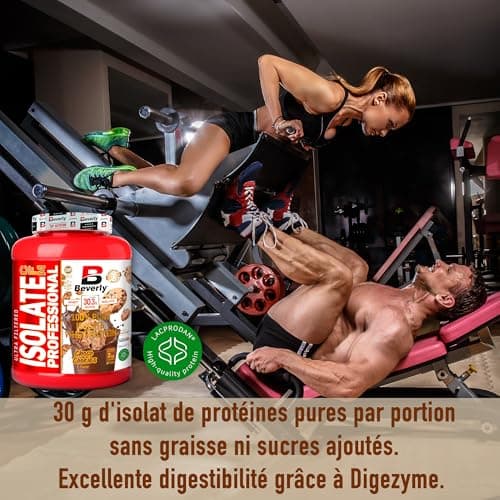 Beverly ISOLATE CFM | Lacprodan® Whey Protein Isolate | 2 Kg | 6 Saveurs | T-shirt d'entraînement gratuit (2 KG, VANILLA)