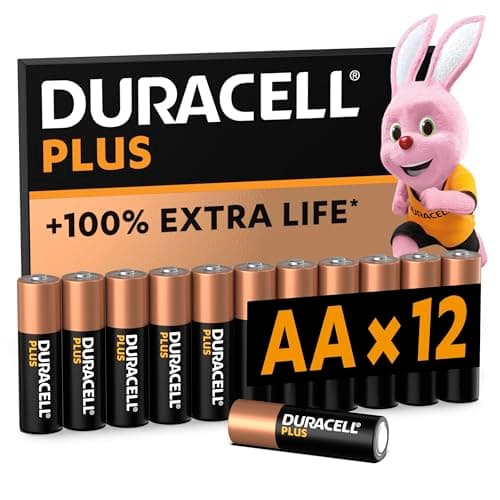 Duracell Plus Piles AA (lot de 12) - Alcalines 1,5V - Jusqu’à 100% plus longtemps - Idéales pour les appareils du quotidien - Emballage 0% plastique - Conservation 10 ans - LR6 MN1500