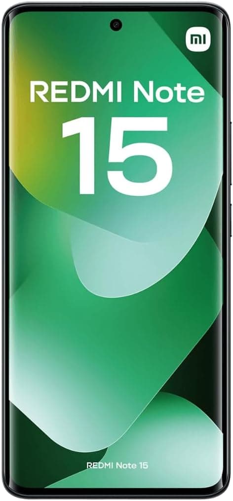 Xiaomi Redmi Note 15 4G 6 + 128GB Smartphone Noir, 6000mAh Batterie Haute capacité et Charge Turbo de 33 W, SIM 1 + Double Veille Hybride, 6,77 Verre écran Haute durabilité, Chargeur Non Inclus.