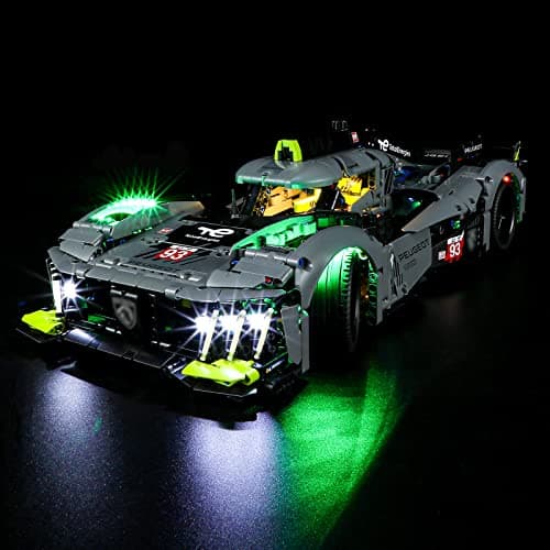 BRIKSMAX Kit d’éclairage à LED pour Lego Technic Peugeot 9X8 24H Le Mans Hybrid Hypercar - Compatible with Lego 42156 Blocs de Construction Modèle- Pas inclure l’Ensemble Lego