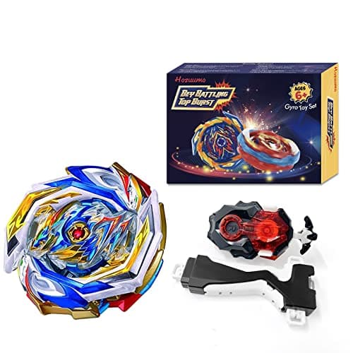 Hozuumo Bey Toupie Bay Blade Burst Turbo Combinaison, avec Metal Fusion Lanceur, Jouets Classiques Enfants Cadeau (B-154)