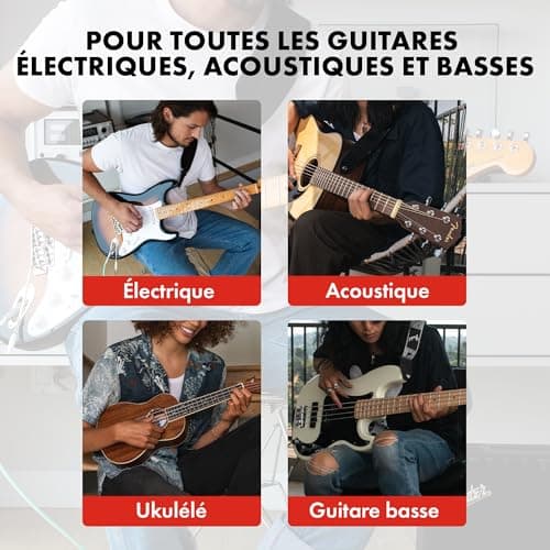 Fender FT-1 Pro Accordeur à Pince, Pour Guitares Electrique, Acoustiques & Basses, Noir