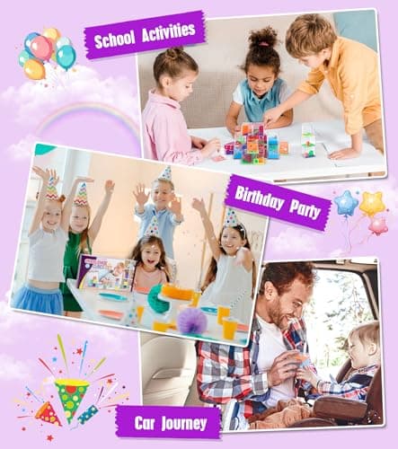 Gontence 28 Cubes Casse Tete Enfant avec 28 Pochettes Surprise - Jeux de Patience pour Enfants | Cadeau Anniversaire Enfant | Jeux Anniversaire | Cadeau de Noël |Jouet Pinata | Activités Scolaires