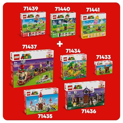 LEGO Super Mario Les Aventures de Luigi Interactif - Cadeau Nintendo pour Enfants Garçons et Filles Passionnés de Jeux Vidéo de 6 Ans et Plus - Set de Jardin - Bébé Yoshi Rose 71440