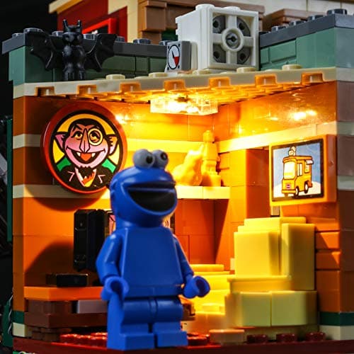 BRIKSMAX Kit d’éclairage à LED pourIDEAS123, Rue Sésame - Compatible avec Lego 21324 Blocs de Construction Modèle- Pas inclure l’Ensemble Lego