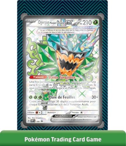 JCC Pokémon : Collection Premium Ogerpon-ex (3 Cartes Brillantes et 6 boosters)