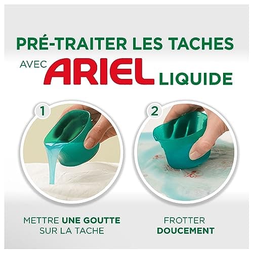 Ariel Lessive Liquide, 80 Lavages, Original, Impeccable Même En Cycle Court Et À Froid, Fabriqué En France