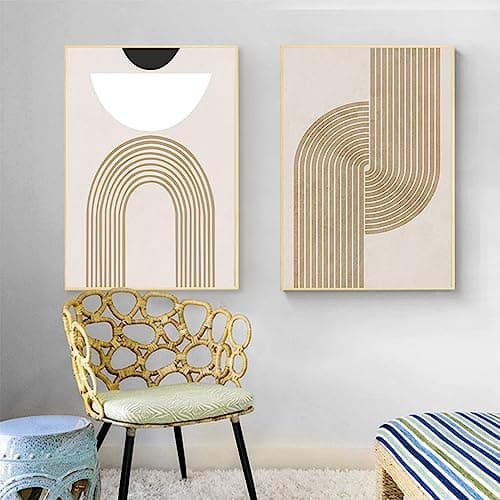 DLKAJFK Images modernes - Décoration murale bohème - Pour salon, chambre à coucher - Art abstrait moderne - Images décoratives pour salon, chambre à coucher, sans cadre, 2,40 x 60 x 3 cm