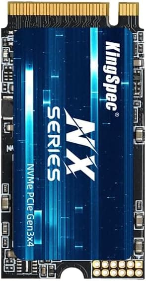KingSpec SSD M.2 2242 NVMe 128 Go – Vitesse de lecture jusqu'à 3500 Mo/s – SSD PCIe 3.0 avec flash 3D NAND – Compatible avec PC, ordinateur portable et ordinateur de bureau
