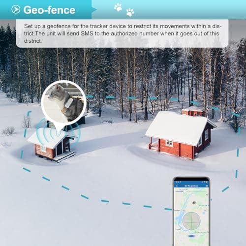 Collier GPS pour Chien sans Abonnement,Traceur GPS Chien avec Clôture de Sécurité Suivi en Temps réel de Compagnie étanche Alarme Sonore et Lumineuse TK911Pro