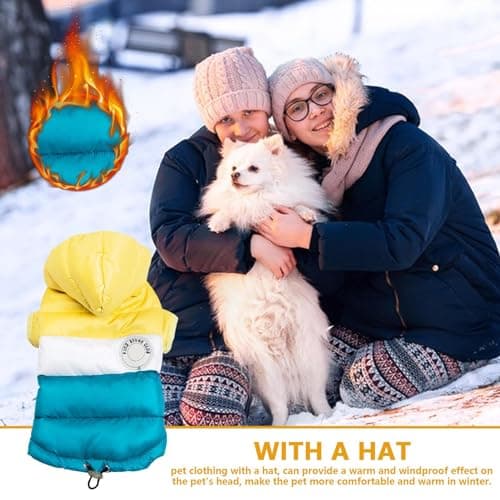 Sollee Manteau d'hiver pour Chien, Veste pour Chien d'hiver | Manteau d’Hiver pour Petit Chien,Manteau d'hiver pour Animaux de Compagnie pour Chiens de Grande, Moyenne et Petite Taille, Veste Chaude