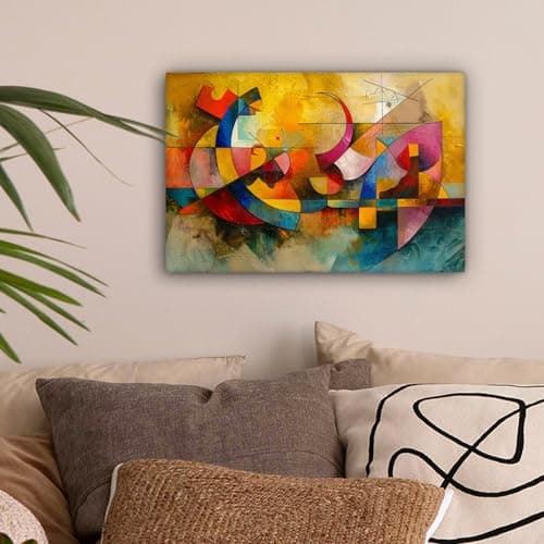 MuchoWow© Impression sur Toile Decoration Murale Peinture 30x20 cm Tableaux Decoratifs Muraux Décoration Chambre Art - Abstrait - Moderne