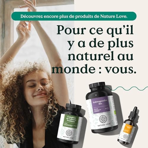 NATURE LOVE® Complexe d’Iode pour thyroïde - 180 gélules - iode, sélénium, L-tyrosine, vitamine B & D - iode naturel d’algues brunes (varech) - 6 mois - hautement dosé, végane, contrôlé en laboratoire