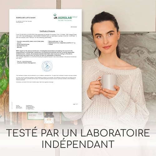 Silicium Organique Raibu - 667mg - 90 gélules pour 3 mois - 100% naturel, extrait de bambou - Sans additifs, testé en laboratoire, vegan - Raibu