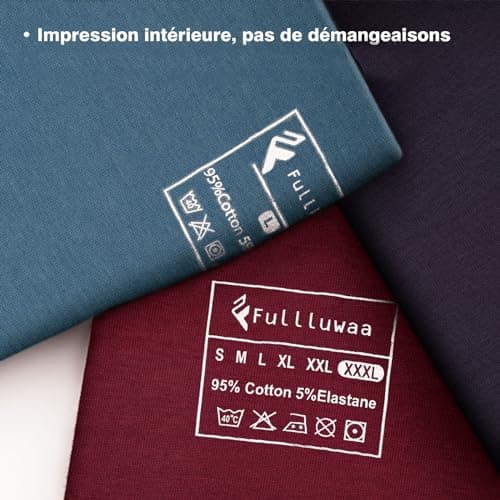 Fullluwaa Calecon Homme Boxer Homme Coton Lot de 8 Boxers Homme caleçon Homme Pas d'étiquette Douce et Confortable,Coupe Parfaite,Multicolore Packs s m l XL XXL 3XL 4XL