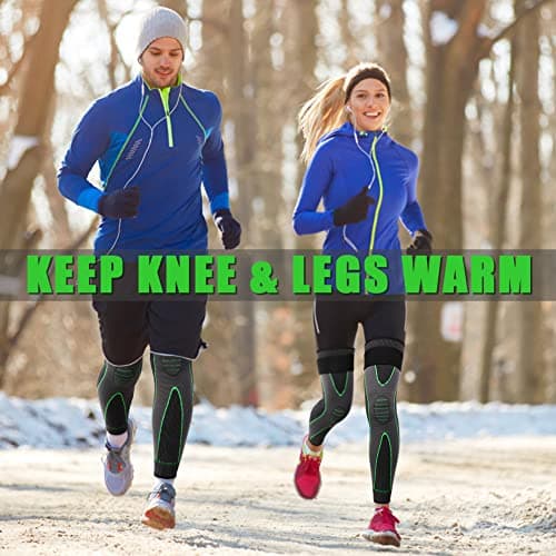 Attelle Genou Beister Hommes & Femmes, Genouillères Sport Longue à Sangles Réglables,Respirantes Antidérapantes Élastique Compression Genouillères Médicale pour Déchirure du Ménisque,Arthrite,Arthrose