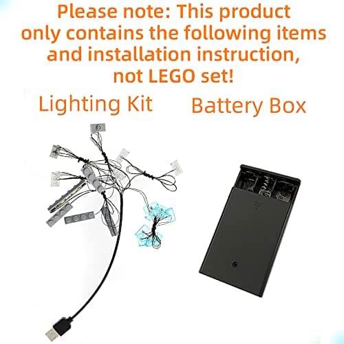 GEAMENT 2019 Jeu De Lumières pour Star Wars Millennium Falcon (Faucon Millenium) - Kit D'éclairage LED Compatible avec Lego 75257 (Modèle de Bloc Non Inclus)