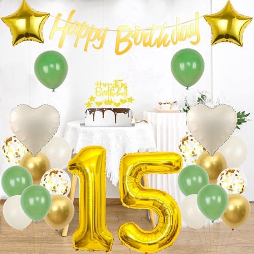 Décoration anniversaire 29 ans Or Vert,Ballon 29 ans Femme Homme,Ballon 29 ans anniversaire Or,29 Ans Décorations Anniversaire,Décoration gâteau 29 ans anniversaire Or,Ballons 29 ans Or Vert