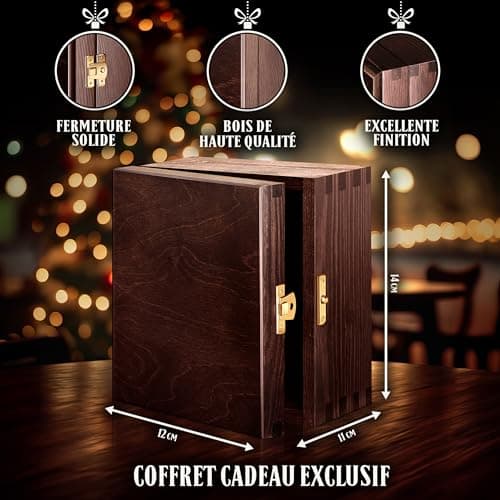 Maverton Verre à Whisky avec Gravure - Cadeau Homme - Cadeau personnalisé pour homme - Verre a Whisky Élégant pour Lui - Cadeau Noel - au Design Unique - Classique