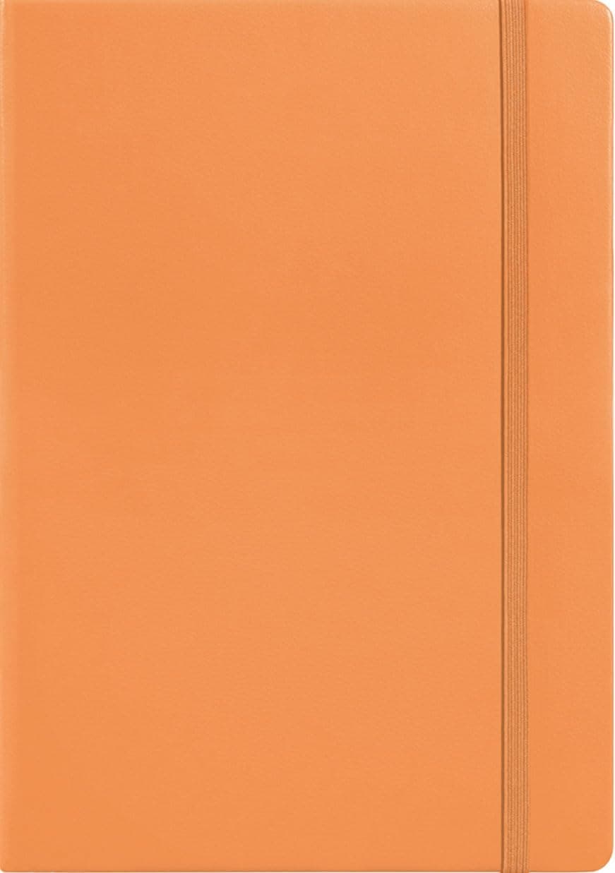 LEUCHTTURM1917 369796 Carnet de notes Medium (A5), Couverture souple, 123 pages numérotees, Apricot, pointillé