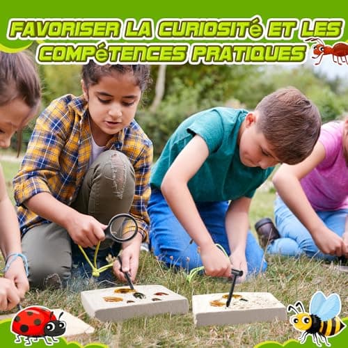 Jouet Garcon 6 7 8 9 10 Ans, Geebiiny Fossil Experiences Scientifiques Enfants Cadeau Garcon 5-12 Ans Pierre Precieuse Kit Exploration Enfant Jeux Garcon 6-11 Ans Kits Éducatifs de Sciences
