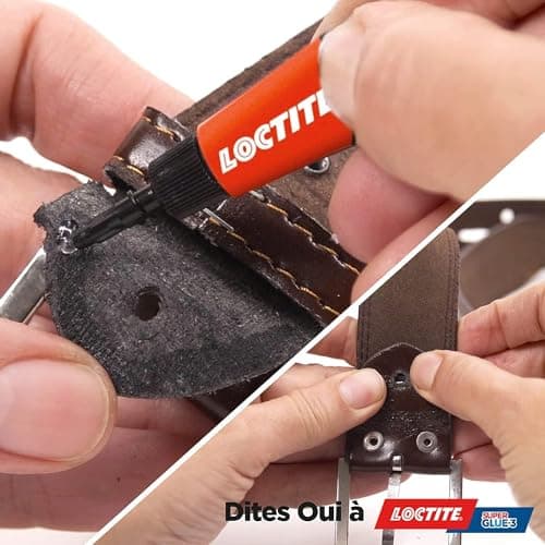 Loctite Super Glue-3 Power Gel Mini Dose, colle forte enrichie en caoutchouc, mini-dose de colle gel ultra-résistante, séchage immédiat, colle transparente, lot de 3 tubes 1 g