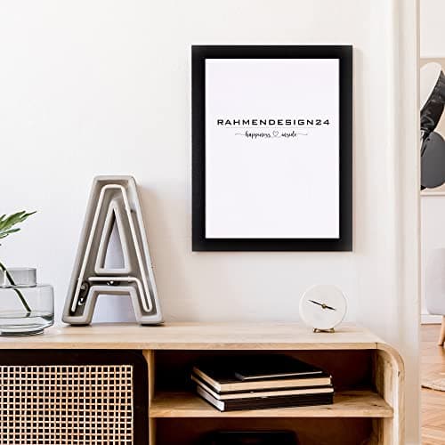 Rahmendesign24 Cadre photo Tokyo 70 x 90 cm - Noir (brillant) - Cadre photo amovible, pour affiches, puzzles