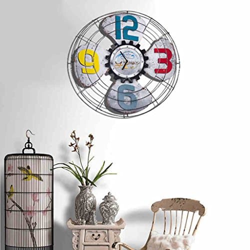HYLR Creative Art de la Mode Retro Quiet Living Room Bedroom Wall Clock Wall Decoratives Modern Wall Clock