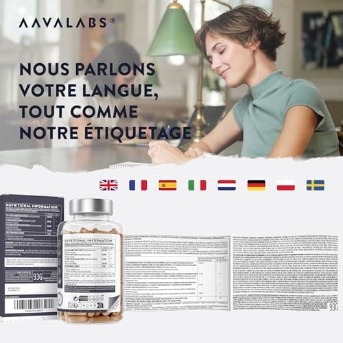 Lions Mane 18000mg 30:1 avec Cordyceps Sinensis, Reishi Ganoderma et Zinc | Criniere de Lion Champignon Hericium Erinaceus Nootropique Puissant Memoire et Concentration Mushroom Complex - 120 Gelules