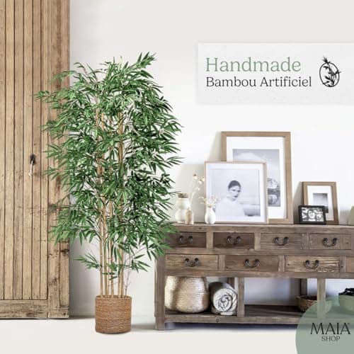 Maia Shop | Bambou Artificiel | Plantes Artificielles Interieur | Plante Artificielle | Mesures: 180 x 80 cm | Plante Artificielle Grande | Arbre Artificiel | Décoration