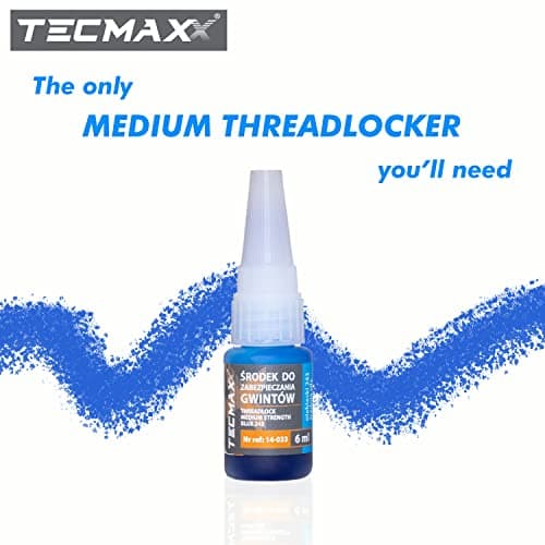 TECMAXX Liquide de sécurité de vis Bleu 6 ML - adhésif pour vis à Sec - Frein Filet Bleu
