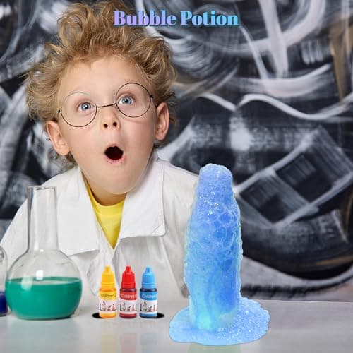 Pllieay Potion Magique Enfant Bouteilles Potion Magique Kits Magic Fabulous Potion de potions pour enfants, Mélangez Potions Magiques avec Cristal énergie Kits de Loisirs CréAtifs Jouet Fille 4+
