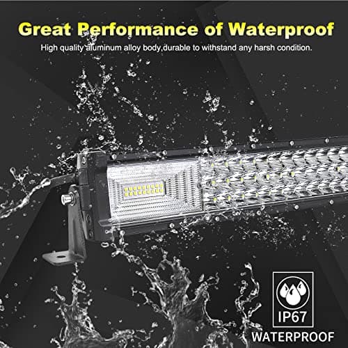 Willpower Rampe LED 132cm 675W Barre LED 12V 24V pour 4x4 Voiture Quad | LED Light Barre Lumineuse Avec Faisceau Stroboscopique, Étanchéité IP67, pour Camion Tracteur Offroad Véhicule Bateau ATV