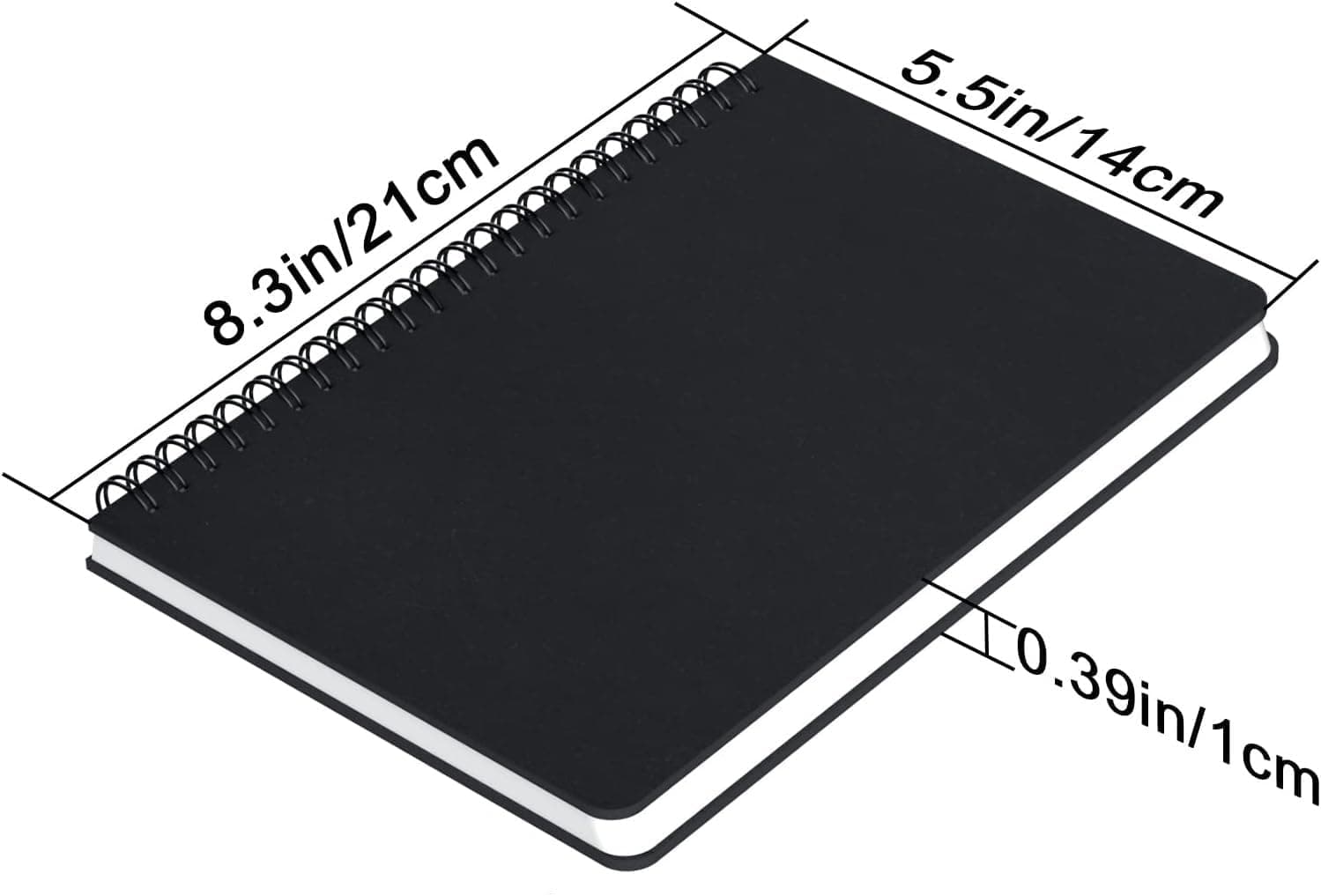 Cahiers Pointillés A5-2 Pack Carnets à Spirales A5 Pointillé 5mm - 100g/m2 Papier Notebook Spirale - Hardcover Notebooks a5-60 Feuiles Bloc Note a5 - Notebook A5 Dotted