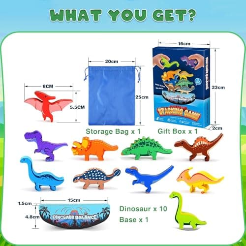 Tangdudu Jeu Montessori 2 3 4 5 6 Ans, Dinosaure Jouet Garçon Fille 2 3 4 5 6 Ans, Jouet en Bois 2-6 Ans, Smart Games, Jeu Educatif 2 3 4 5 6 Ans, Cadeau Garçon Fille 2 3 4 5 6 Ans