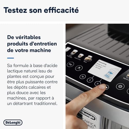 De'Longhi EcoDecalk Mini DLSC200, Anticalcaire, Nokalk pour Machine a Café, 2 x 100 ml, Marron