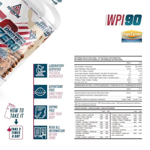 AS American Suplement | Iso Whey Zero 2 kg | Whey Isolate 0% Sucres et 0% Matières grasses | Proteines Musculation | Évite le catabolisme | Whey Protein Isolate | Faible en Glucides (2 kg, Cookies)
