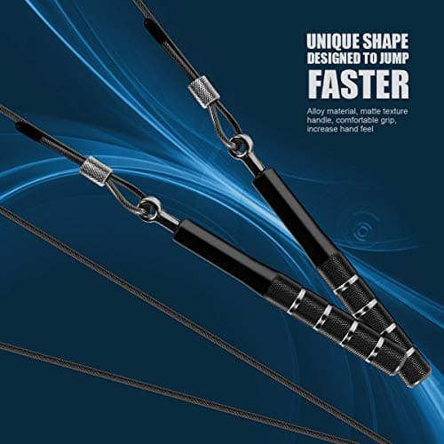 Corde à sauter, corde à sauter de vitesse Wastou pour l'exercice de remise en forme, corde à sauter réglable pour adultes pour hommes, femmes, enfants, filles