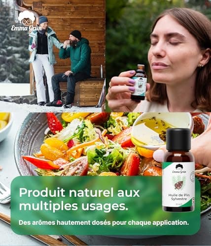 Emma Grün® Huile Essentielle de Pin Sylvestre - 30ml & 100% naturelle - Huile de Pin Sauvage - Qualité Alimentaire - Huile de Pin Forestier - Huile Essentielle - Huile de Pin Suisse d'Autriche