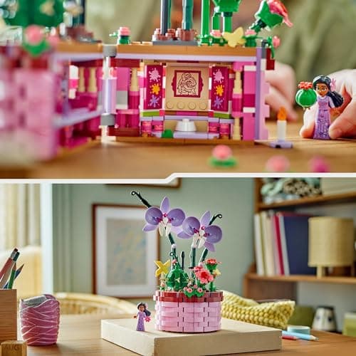 LEGO ǀ Disney Encanto Le Pot de Fleurs d’Isabela, Jouet Orchidée à Construire pour les Enfants, Mini-poupée du Personnage Facilement Identifiable du Film, Cadeau pour Filles et Garçons Dès 9 Ans 43237