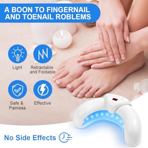 ACWOO Appareil Traitement Laser Mycose Ongles, Portable Dispositif des Champignons des Ongles, Dispositif de Traitement Laser pour Mycose Ongles des Pieds Nettoyage et Réparation Ongles Traitement