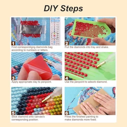 Peinture Diamant 5D DIY Jésus Adultes, Kit DIY Peinture à Diamant Complet, Strass ronds en cristal Broderie artistique, jesus diamond paintingpour Débutants, Décoration murale Cadeau (30x30 cm)