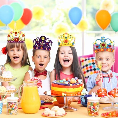 SAFIGLE 12 Pièces Enfants Couronne Artisanat Bricolage Couronne Kit Princesse Diadèmes Couronnes Prince Couronne Enfants Fête D'anniversaire Roi Chapeaux Pour La Fête D'anniversaire Bébé