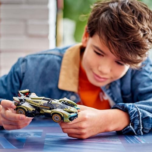 LEGO Speed Champions Lamborghini Lambo V12 Vision GT Super Car - Réplique de Véhicule Jouet - Modèle à Construire - Cadeau pour Enfants Garçons et Filles de 10 Ans et Plus et Fans de Jeux Vidéo 76923