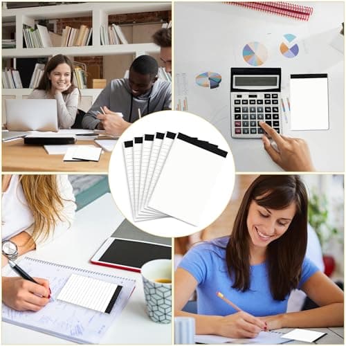 Roosea 10 Pièces Cahier Vierge A7 Bloc Notes de Poche A7 Mini Planificateur Poche Petit Bloc Notes Mini Carnet Notes Blanc Bloc Notes Portable A7 30 Pages Chacune pour Bureau, école