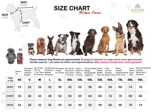 Ducomi Sweat à Capuche pour Chien 100% Coton - Manteau pour Petit, Moyen et Grand Chiens, Chihuahua, Bouledogue Français, Labrador, Pitbull et Amstaff, Pull Confortable (Bleu, 4XL)